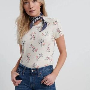Lucky Brand Women's All Over Floral Tee Size XL